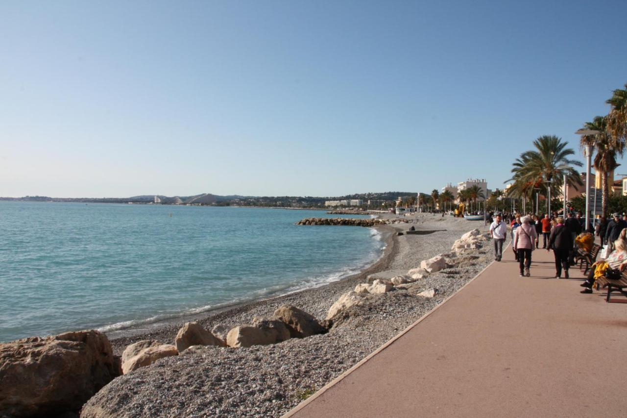 Studio F1 Vue Mer A 30M Des Plages Cagnes-sur-Mer Exteriör bild