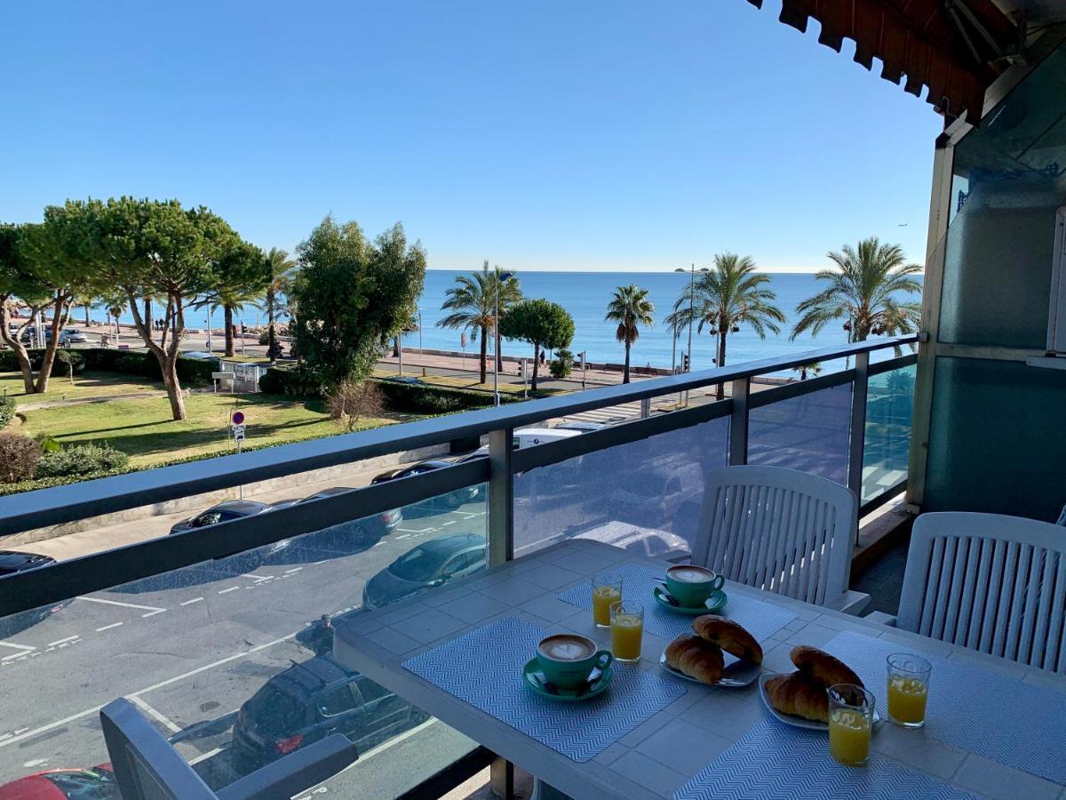 Studio F1 Vue Mer A 30M Des Plages Cagnes-sur-Mer Exteriör bild