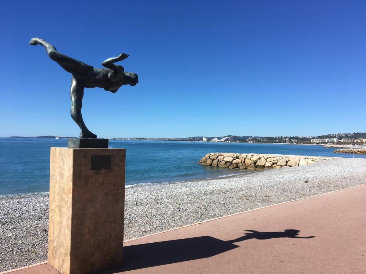 Studio F1 Vue Mer A 30M Des Plages Cagnes-sur-Mer Exteriör bild
